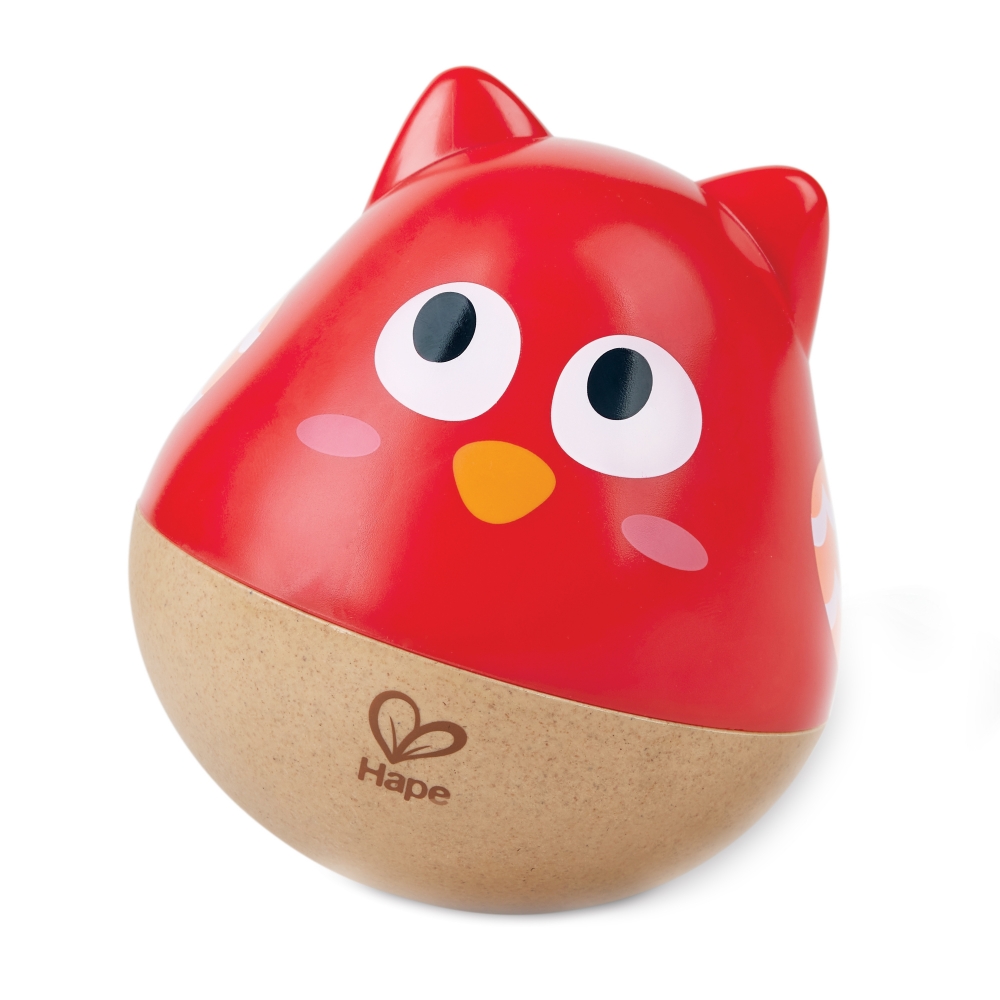 Musical toy, Hape, Owl, Red