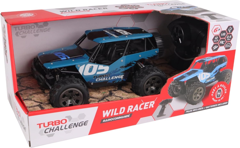 Off-road buggy with radio control, MGM, Wild Racer, Metal, 1:18