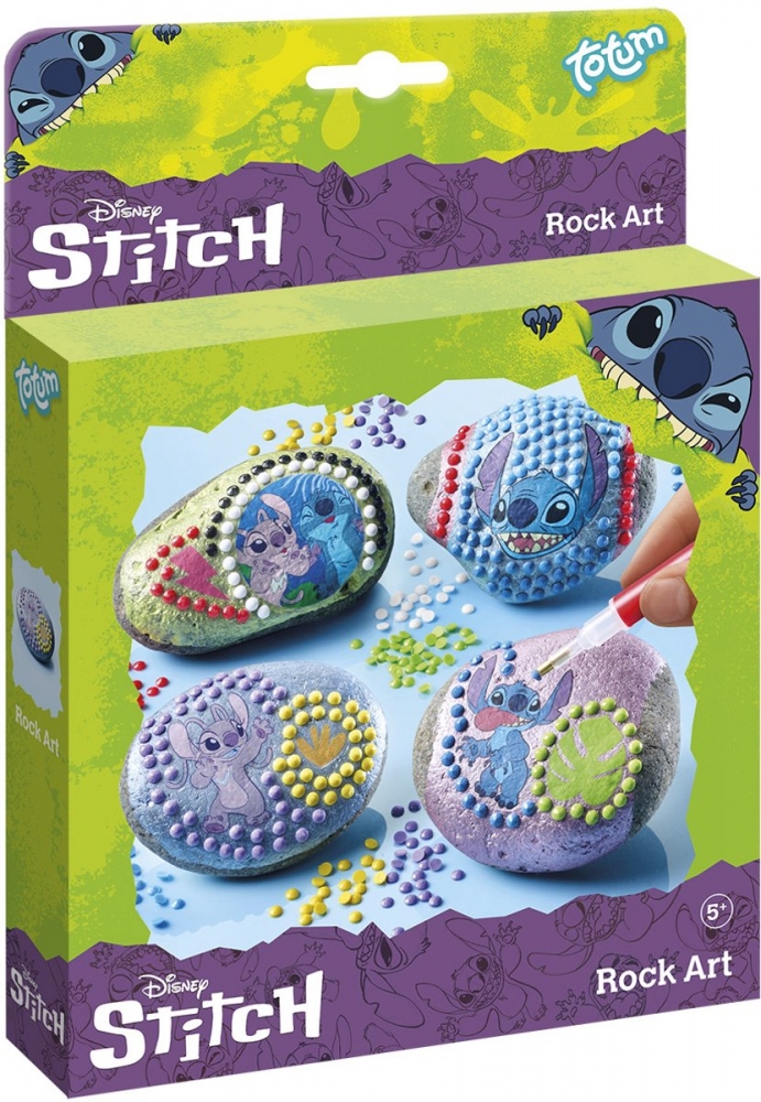 Creative set, Totum, Stitch, Decorate yourself 4 pcs. pebbles