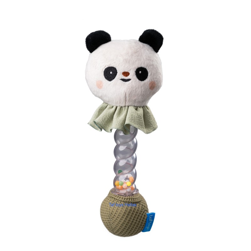 Baby soft rattle on a stick, Taf Toys, Panda Pamela, 20 cm