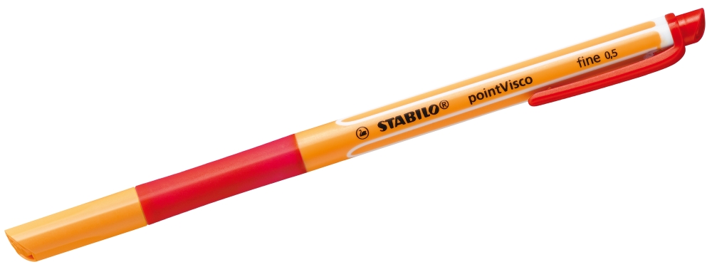 Rollerball pen, Stabilo, pointVisco, Red