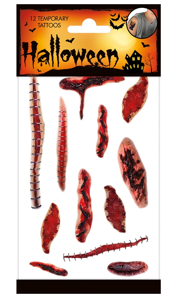 Set of temporary tattoos, Totum, Rani, 12 pieces