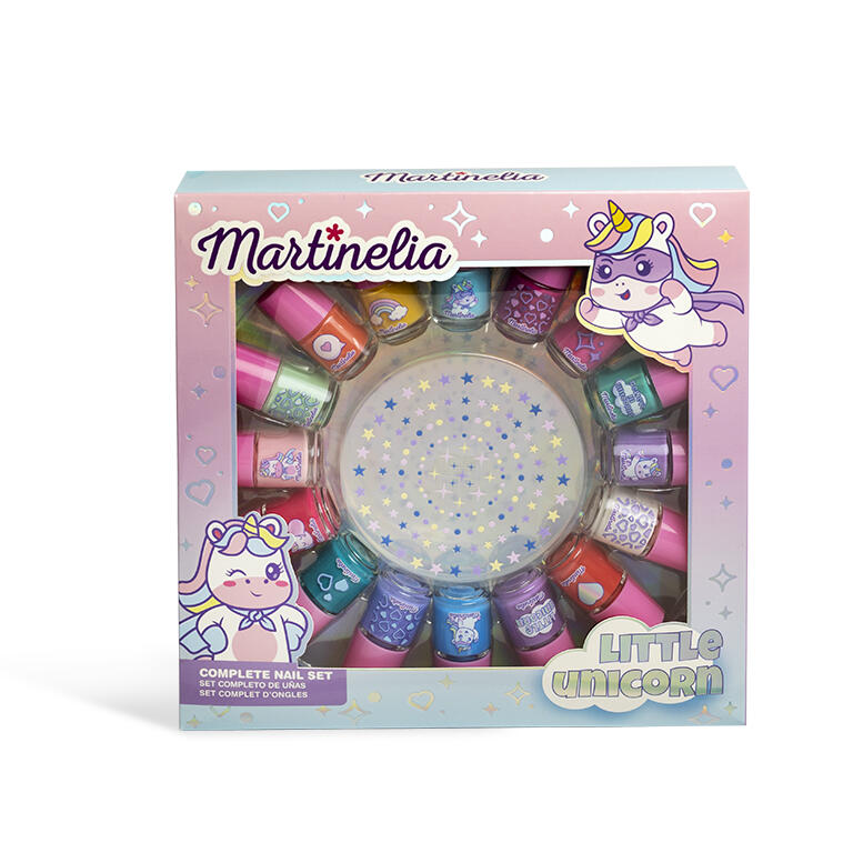 Large nail set, Martinelia, Unicorn, 17 pieces
