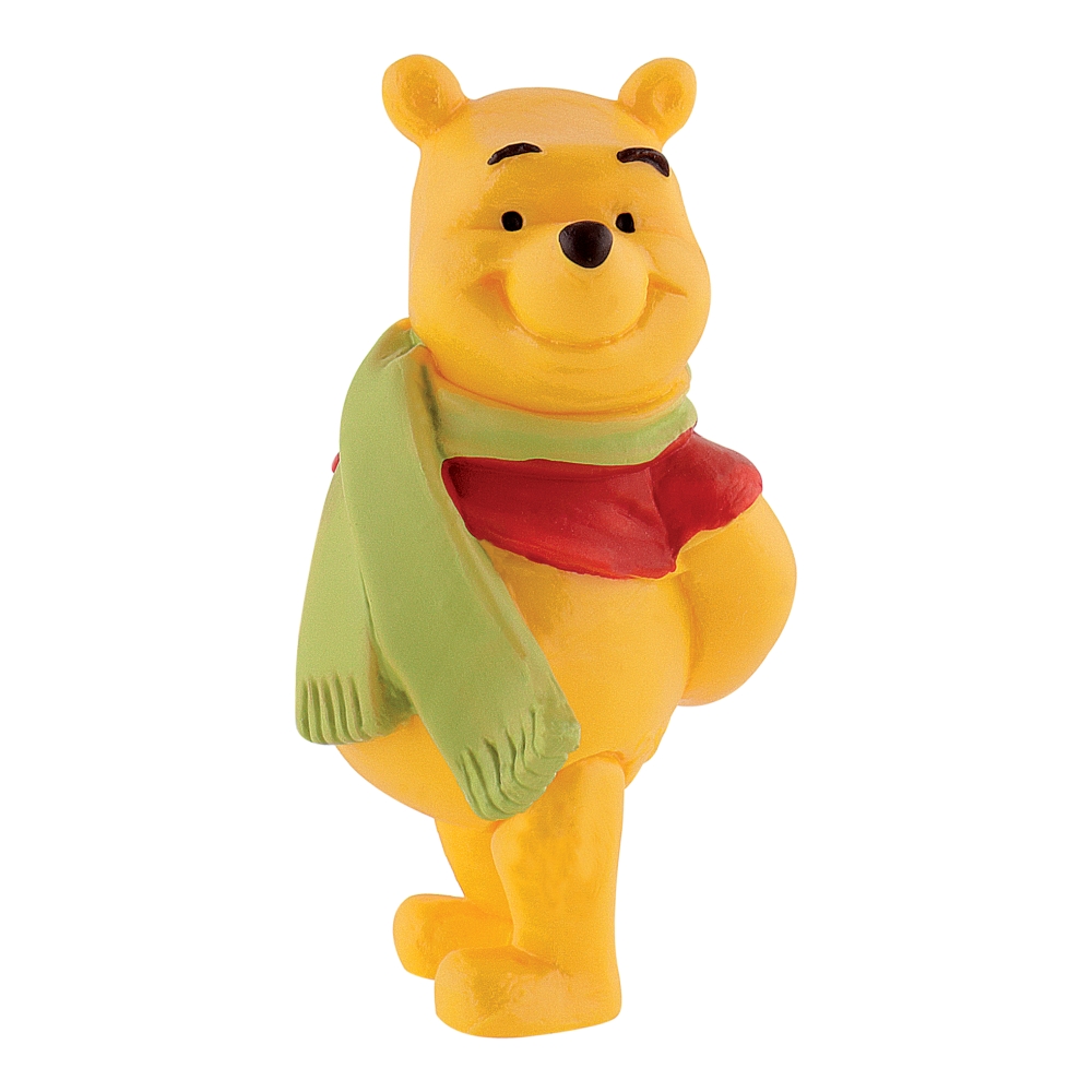Collectible figurine, Walt Disney, Bullyland, Winnie the Pooh with scarf