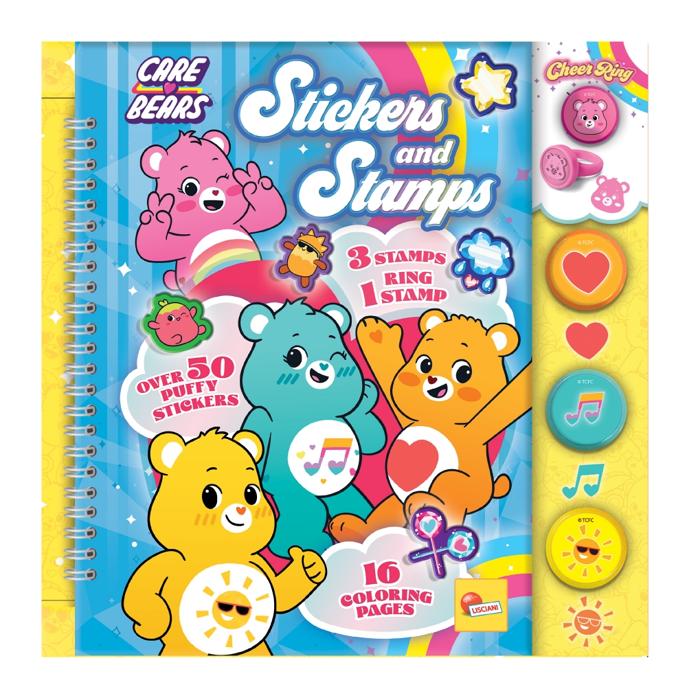Creative kit, Lisciani, Care Bears, Sticker and stamp book