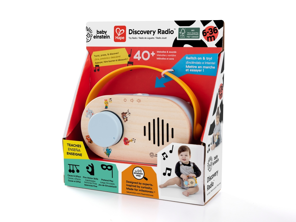 Musical Toy, Baby Einstein, Wooden Fun Educational Radio