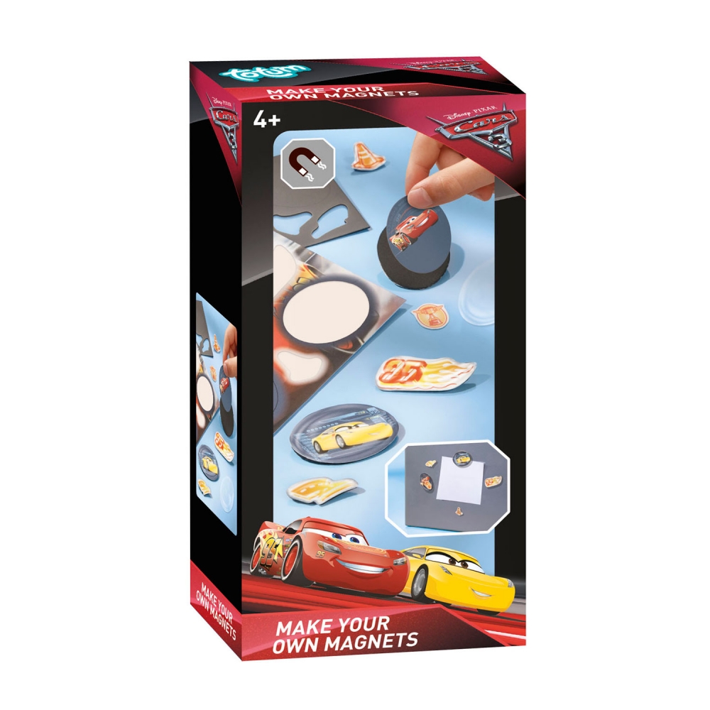 Creative kit, Totum, Cars 3, DIY magnets