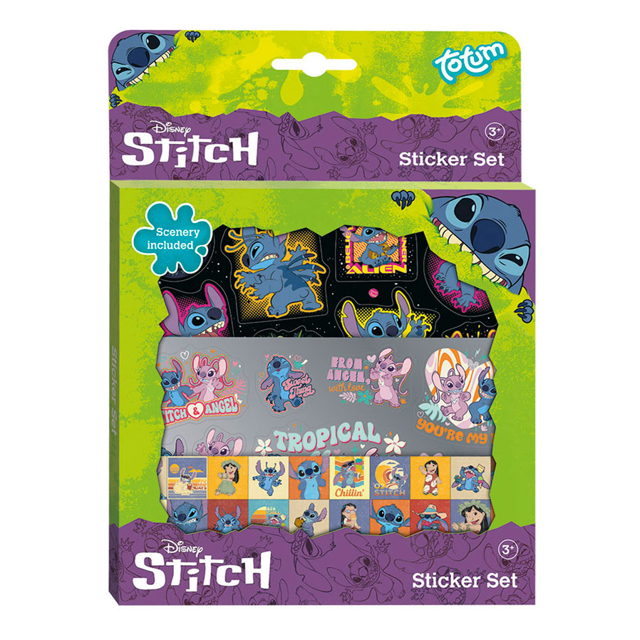 Sticker set, Totum, Disney Stitch, 4 pieces