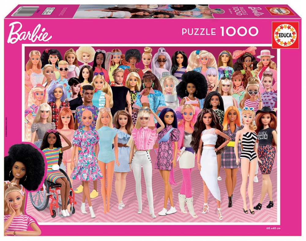 Puzzle, Educa, Barbie, 1000 pieces