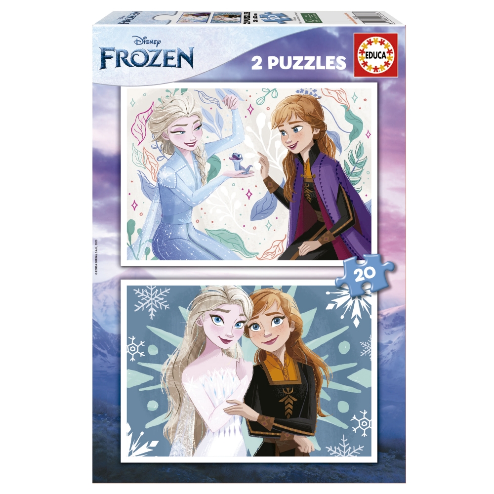 Puzzle, Educa, Frozen 2 in 1, 2 x 20 pieces