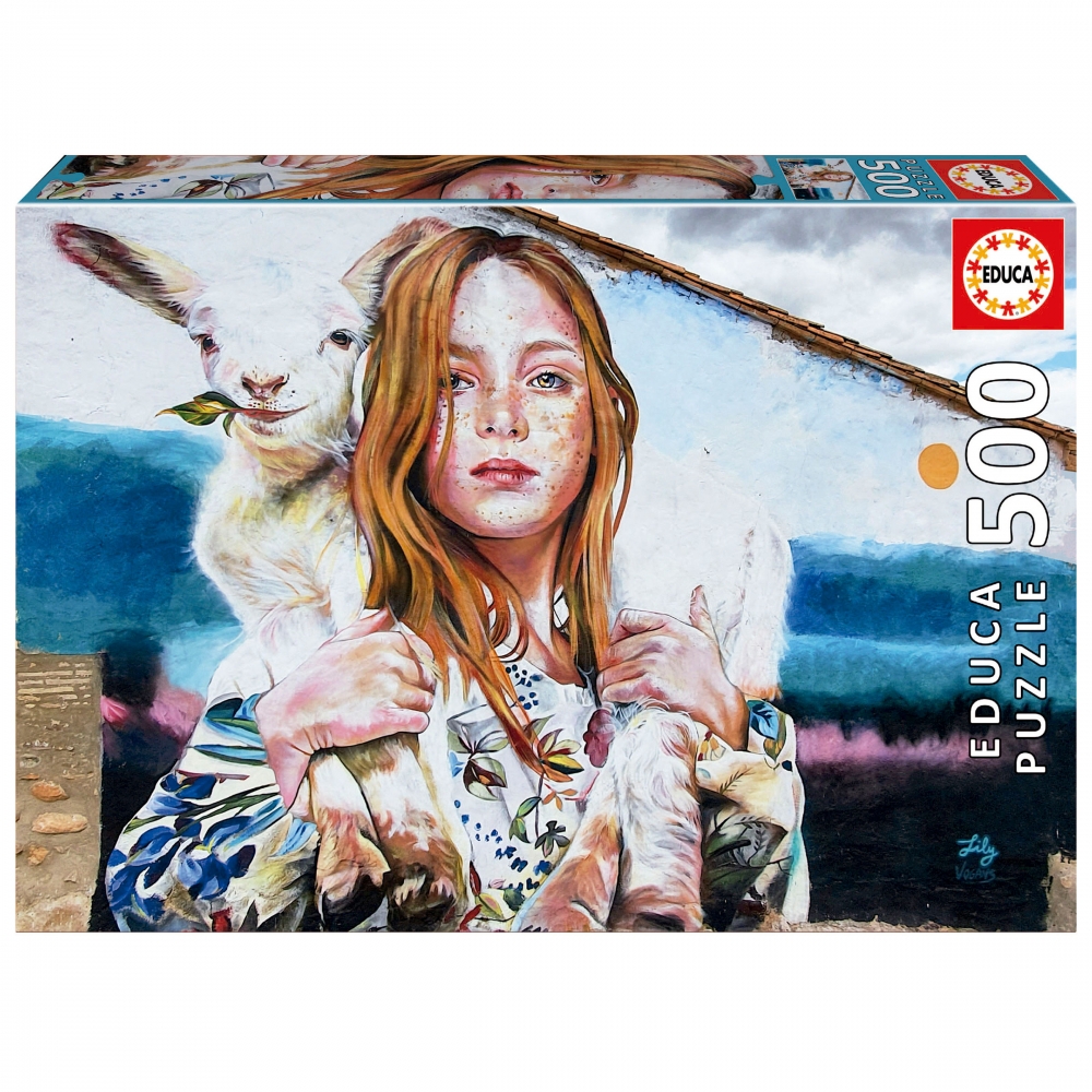 Puzzle, Educa, The Shepherdess, Lily Brick, 500 pieces