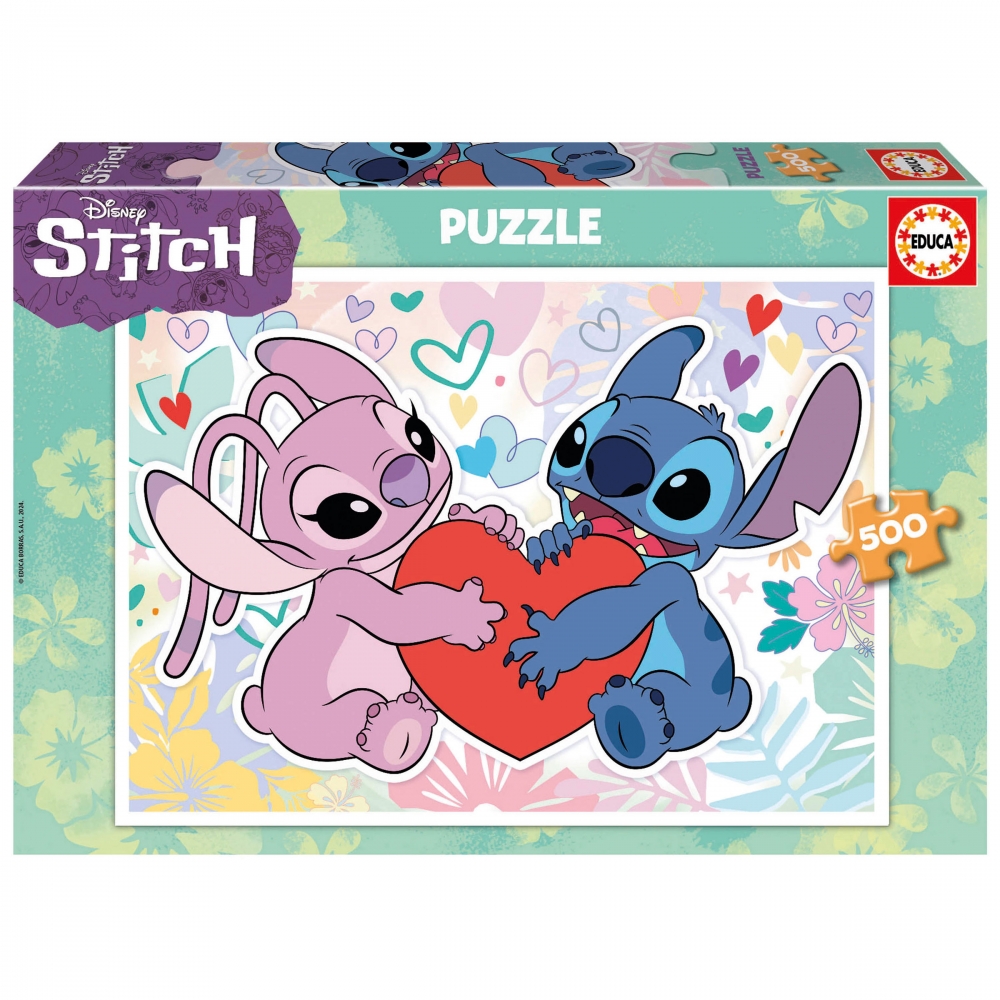 Puzzle, Educa, Disney, Stitch, 500 pieces