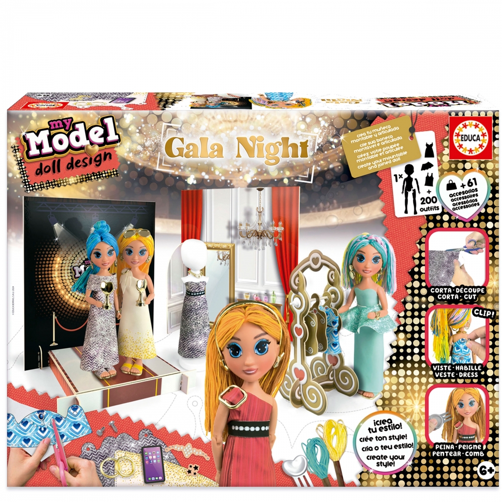 Creative kit, Educa, My Model Puppet Design, Gala Evening