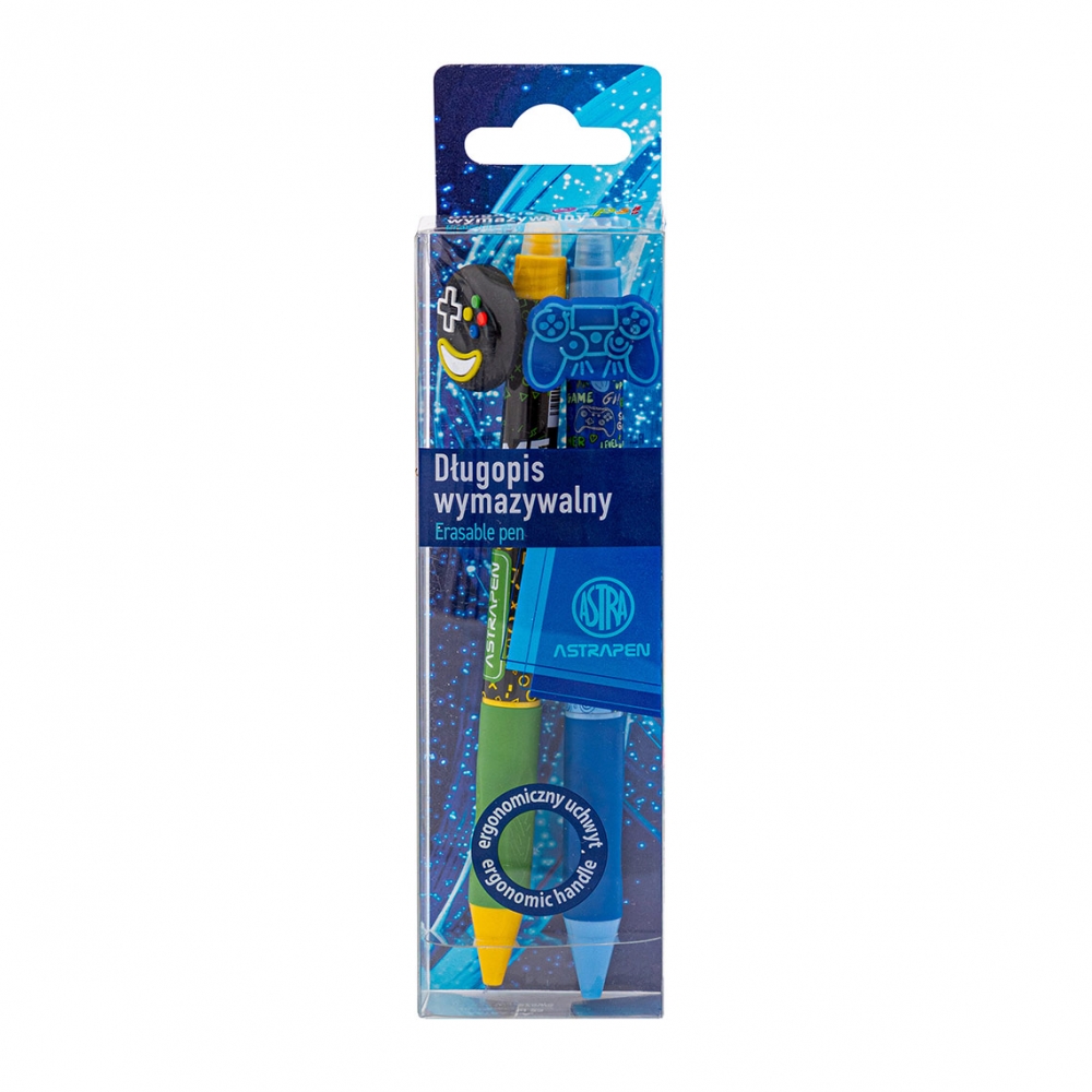 Eraser pen set, ASTRAPEN Oops, 0.5 mm Gamer, box 2 pcs