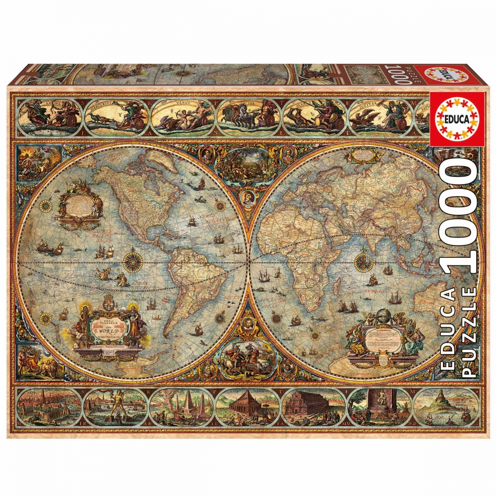 Puzzle, Educa, The World, 1000 pieces