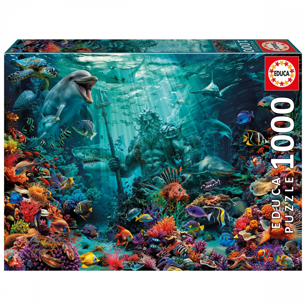 Puzzle, Educa, Poseidon′s Coral Reef, 1000 pieces