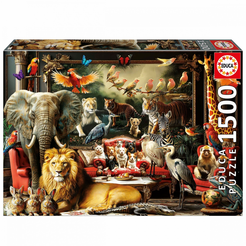 Puzzle, Educa, The Animal mansion, ​​1500 pieces
