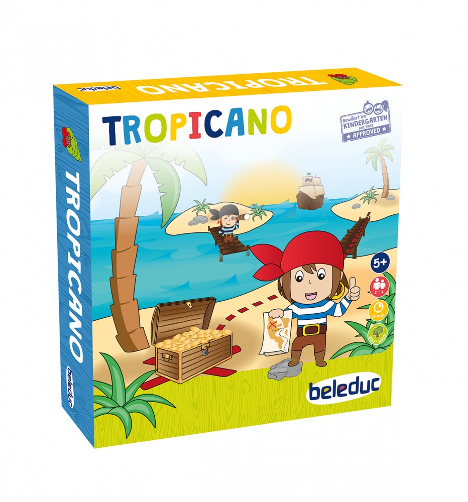 Wooden board game, Beleduc, Tropicano, 89 pieces
