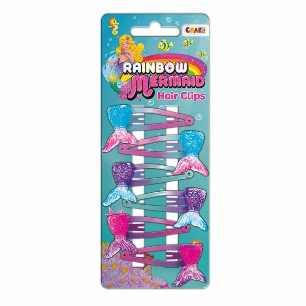 Set of hair clips, Craze, Mermaid, 6 pieces
