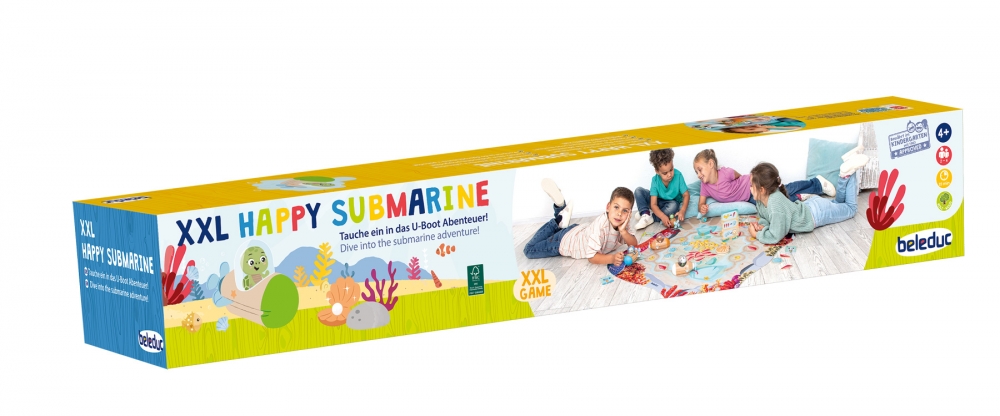 Large board game, Beleduc, Merry Submarine XXL, 61 pieces