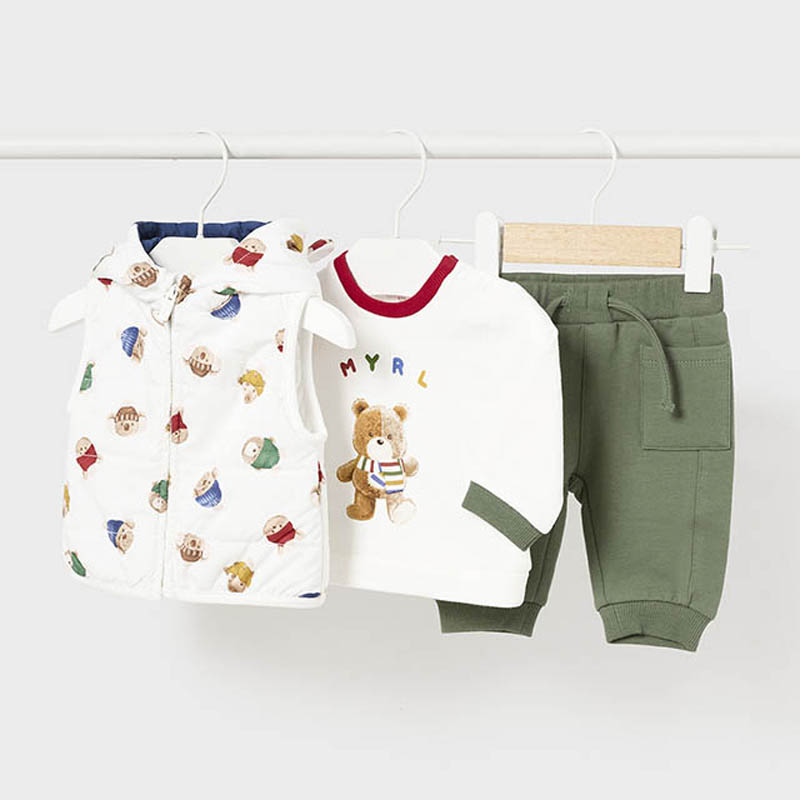 Baby Boy′s 3-Piece Set, Mayoral, Long Sleeve, Vest