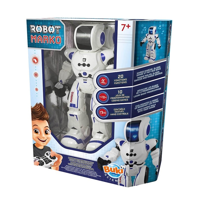 Interactive toy, Buki France, Robot Marco, 25 x 12.5 x 31.5 cm