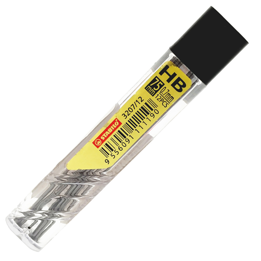 Set of graffiti for automatic pencil, Stabilo, 2B 0.7, 12 pieces