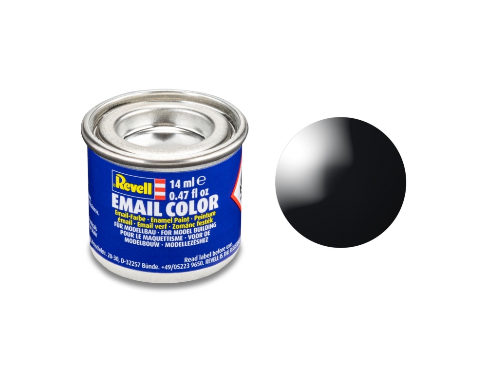 Enamel paint, Revell, Email Color, Gloss Black, 14 ml