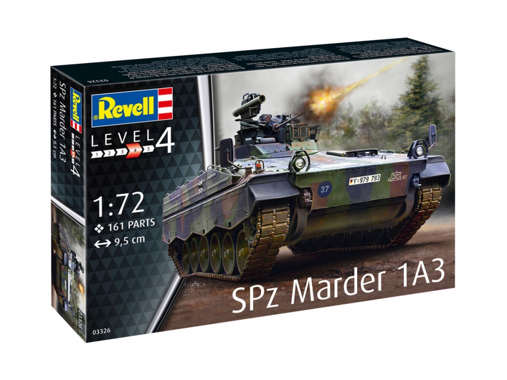 Assembly model, Revell, Spz Marder 1A3, 161 parts