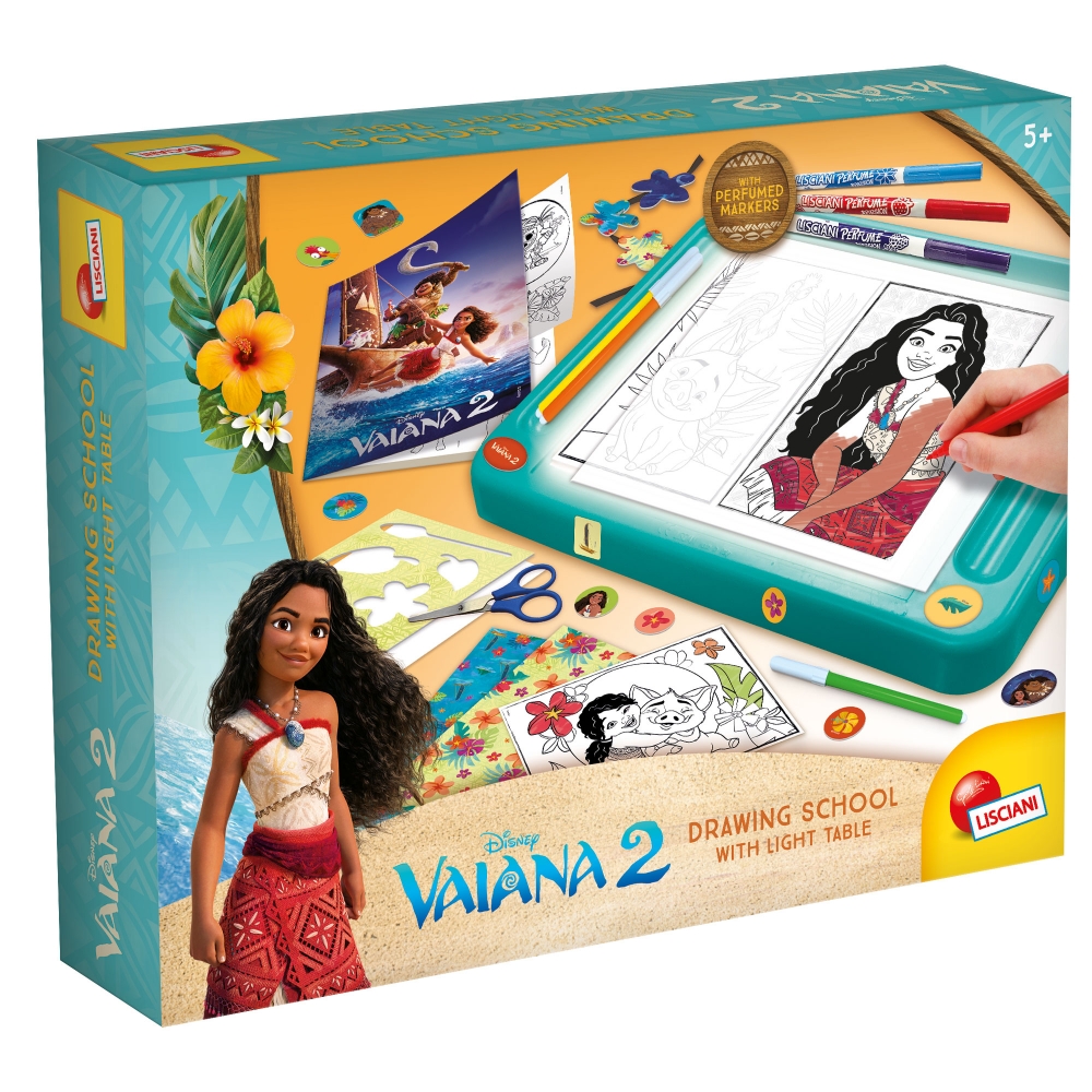 Creative set, Lisciani, Moana 2, Drawing school with light board