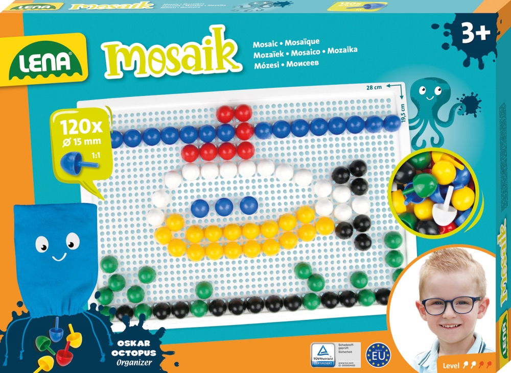 Mosaic set, Lena 120pcs. 15mm, Opaque 28 x 19.5cm