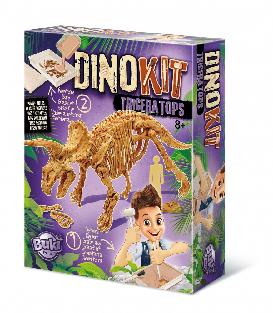 Research kit, Buki France, Dinosaur to assemble, Triceratops