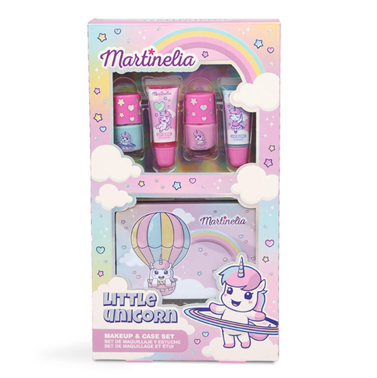 Lip gloss and nail polish set, Martinelia, Unicorn, With box, 5 pieces