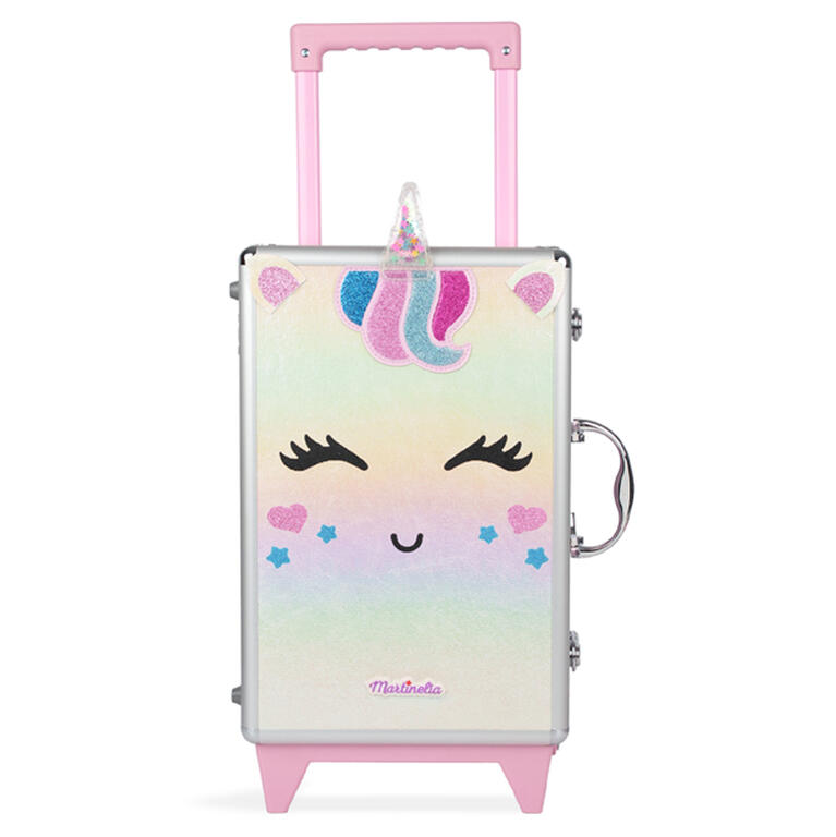 Cosmetic set in a suitcase, Martinelia, Unicorn, 51 pieces