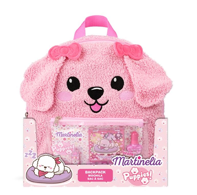 Cosmetic set in a backpack, Martinelia, Puppies, 6 pieces