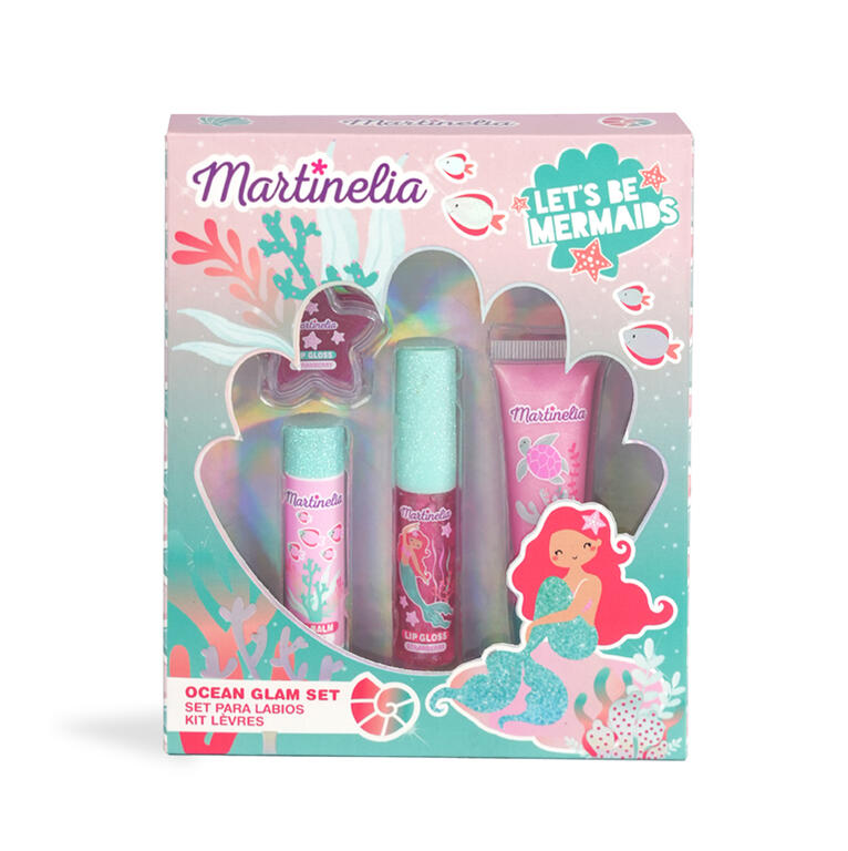 Lip balm and gloss set, Martinelia, Mermaids, 4 pieces