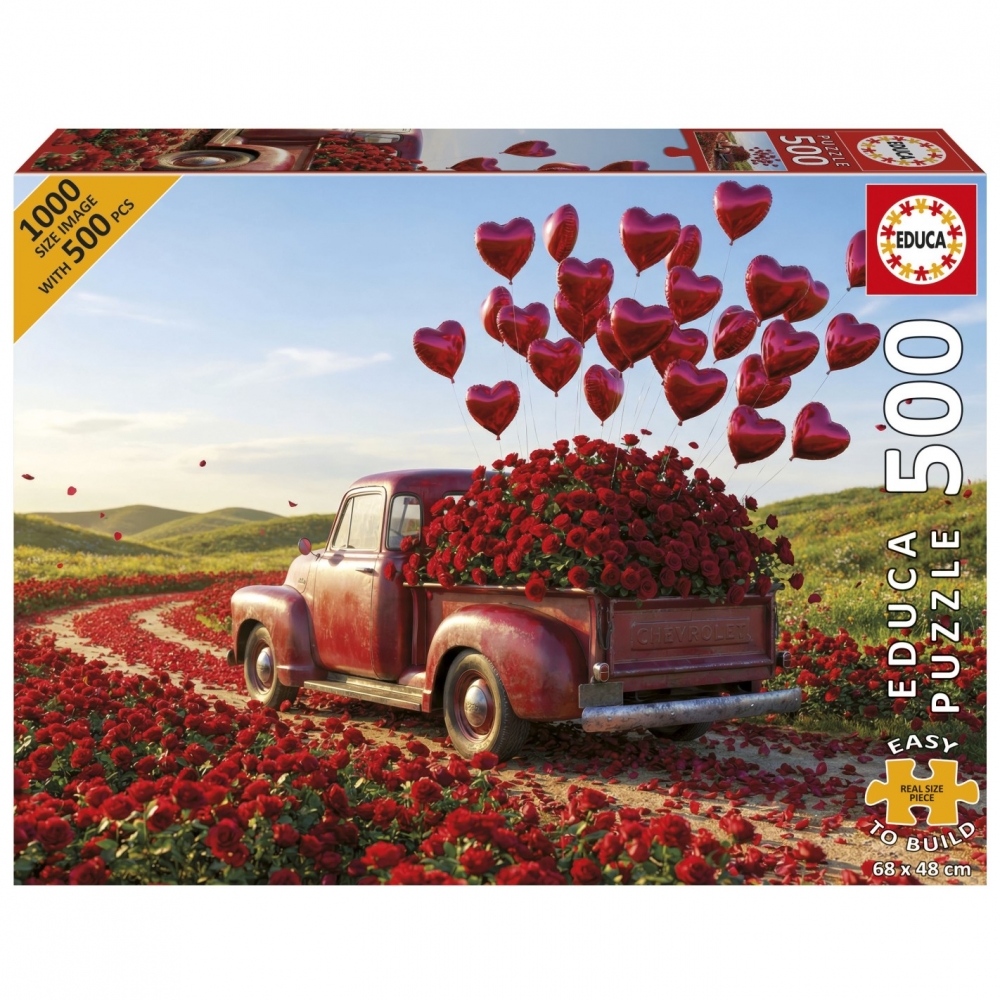 Puzzle, Educa, Valentine&prime;s Pickup PLUS, 500 pieces