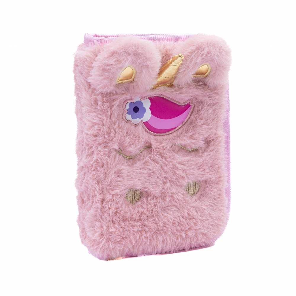 Single vanity case with accessories ASTRABAG Fluffy unicorn, AC11, 20 x 14 x 3.5 cm