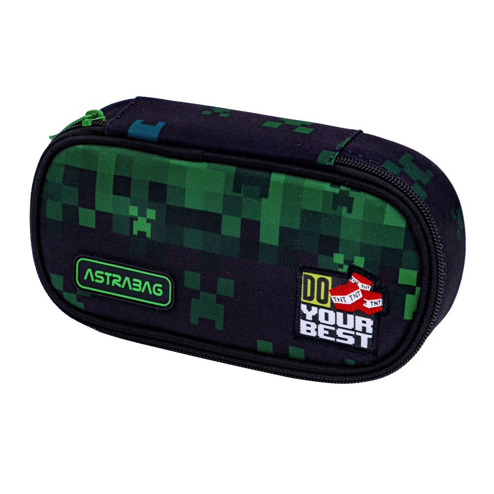 Single pencil case without accessories, Astra, Do your best, AC6, 22 x 9 x 5 cm