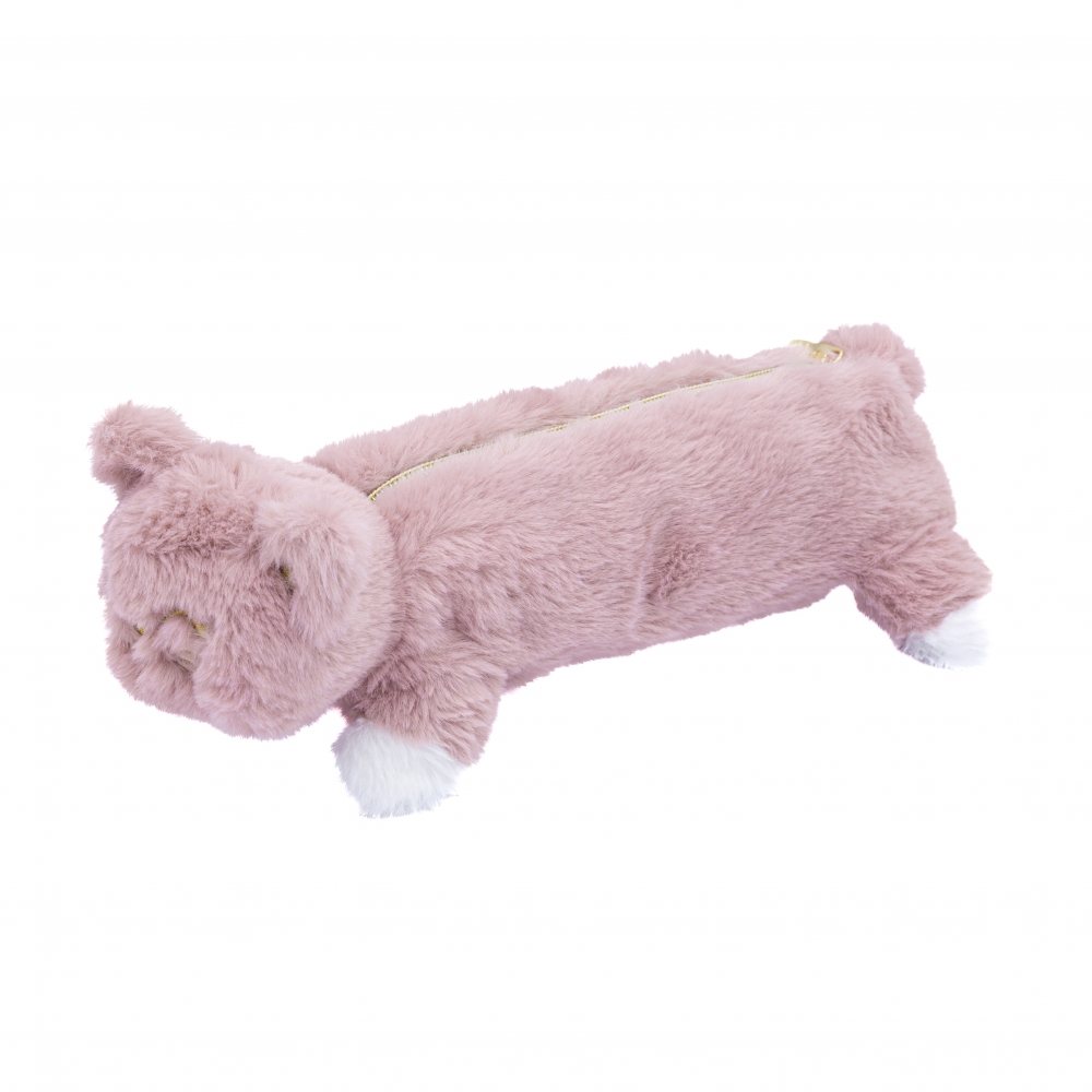 Single toiletry bag without accessories ASTRABAG Fluffy cat, 20 x 14 x 3.5 cm