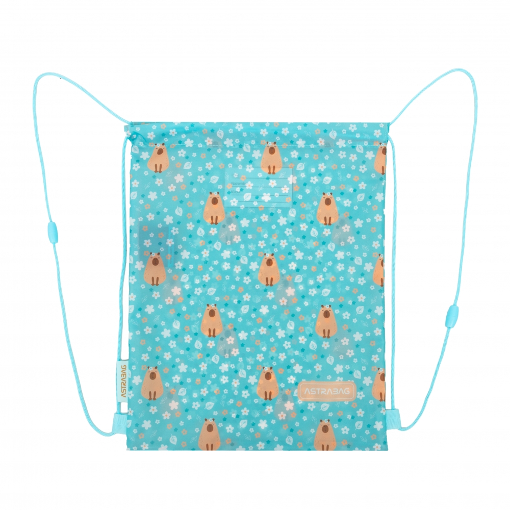 Sports bag, Astra, Fluffy capybara, 40 × 33 cm