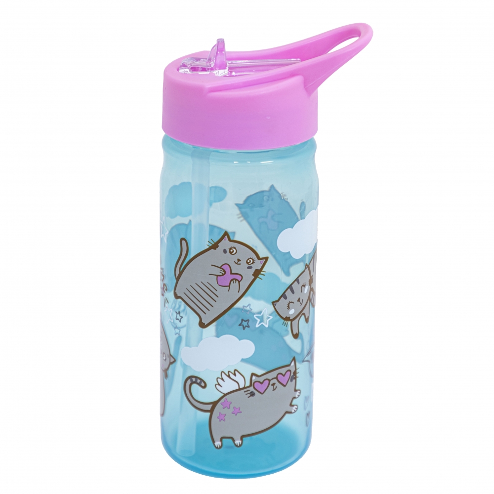 Water bottle, Astra, Aqua Pure, Kitten, 16.2 x 6.6 cm, 450 ml