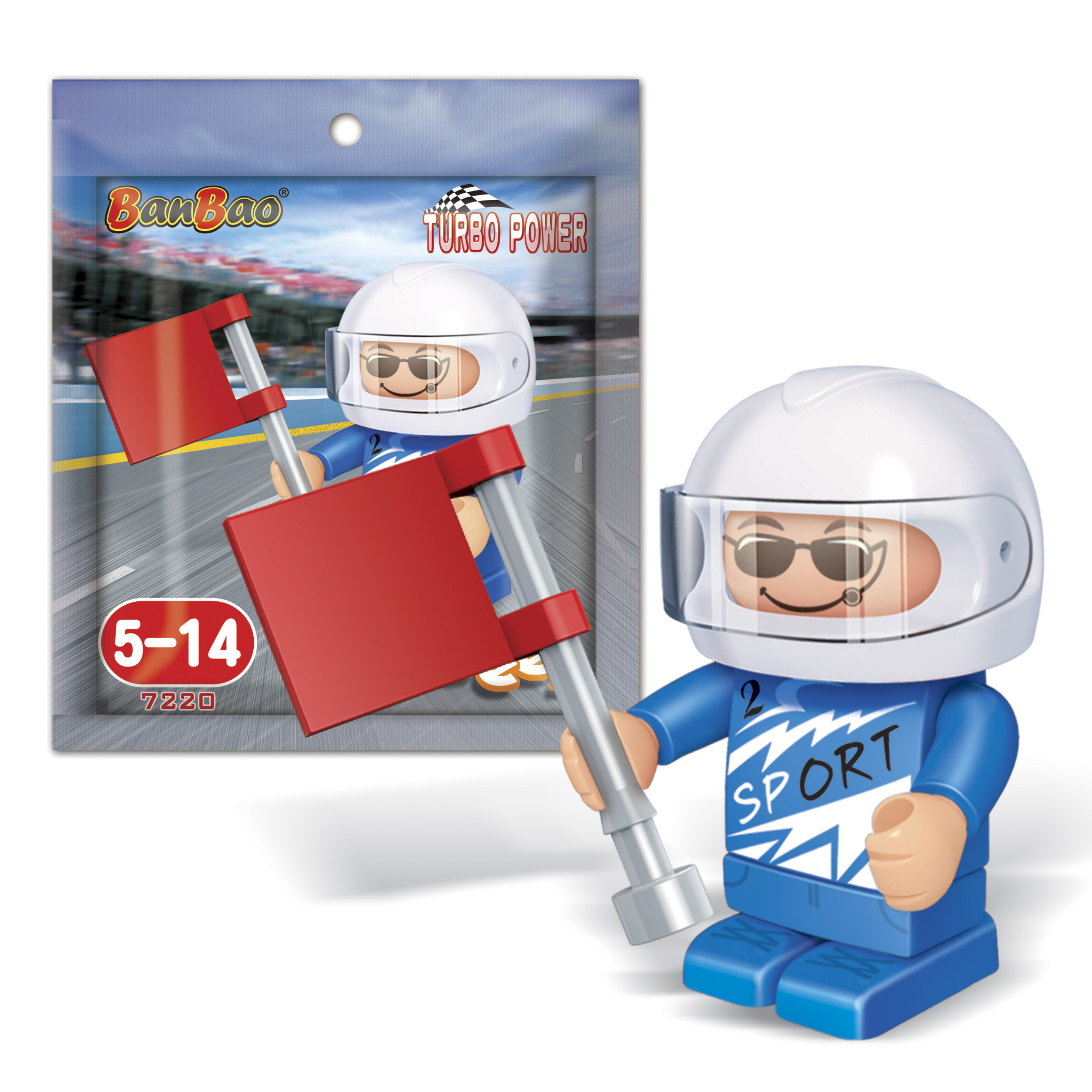Minifigure, BanBao, Racer