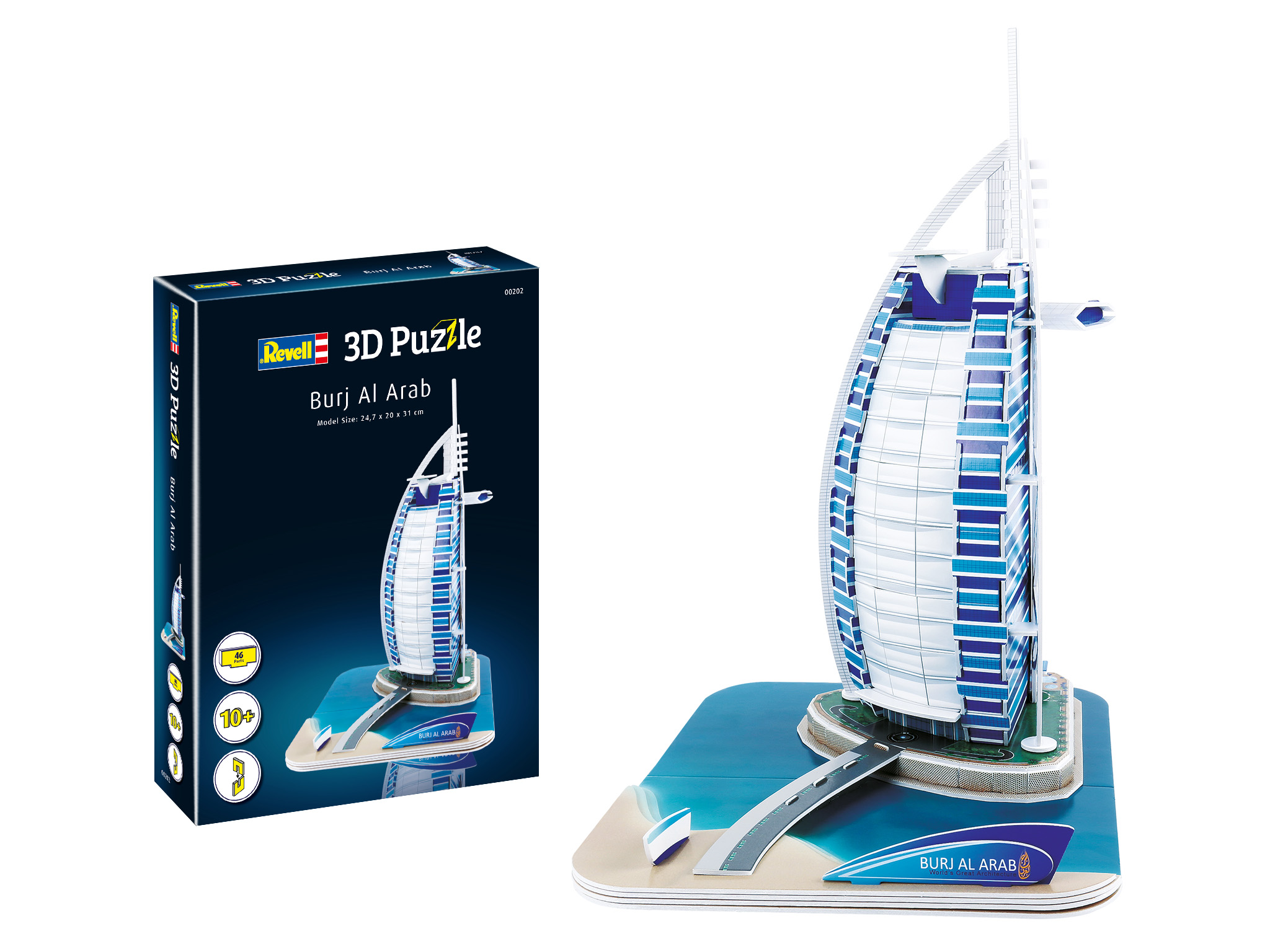Puzzle, Revell, Burj Al Arab 3D, 46 pieces