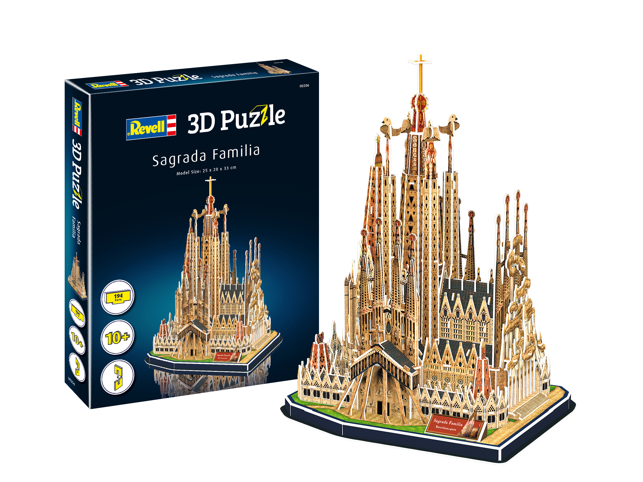 Puzzle, Revell, Bazilica Sagrada Familia, 3D, 194 piese