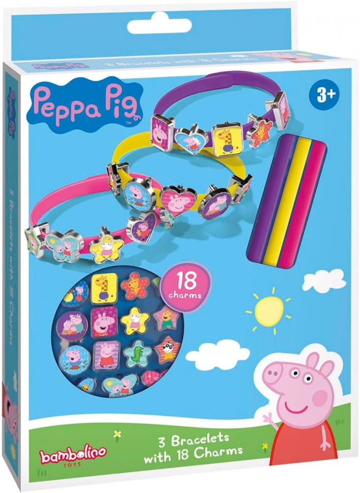 Creative set, Totum, Peppa Pig, DIY bracelets, 3 pieces