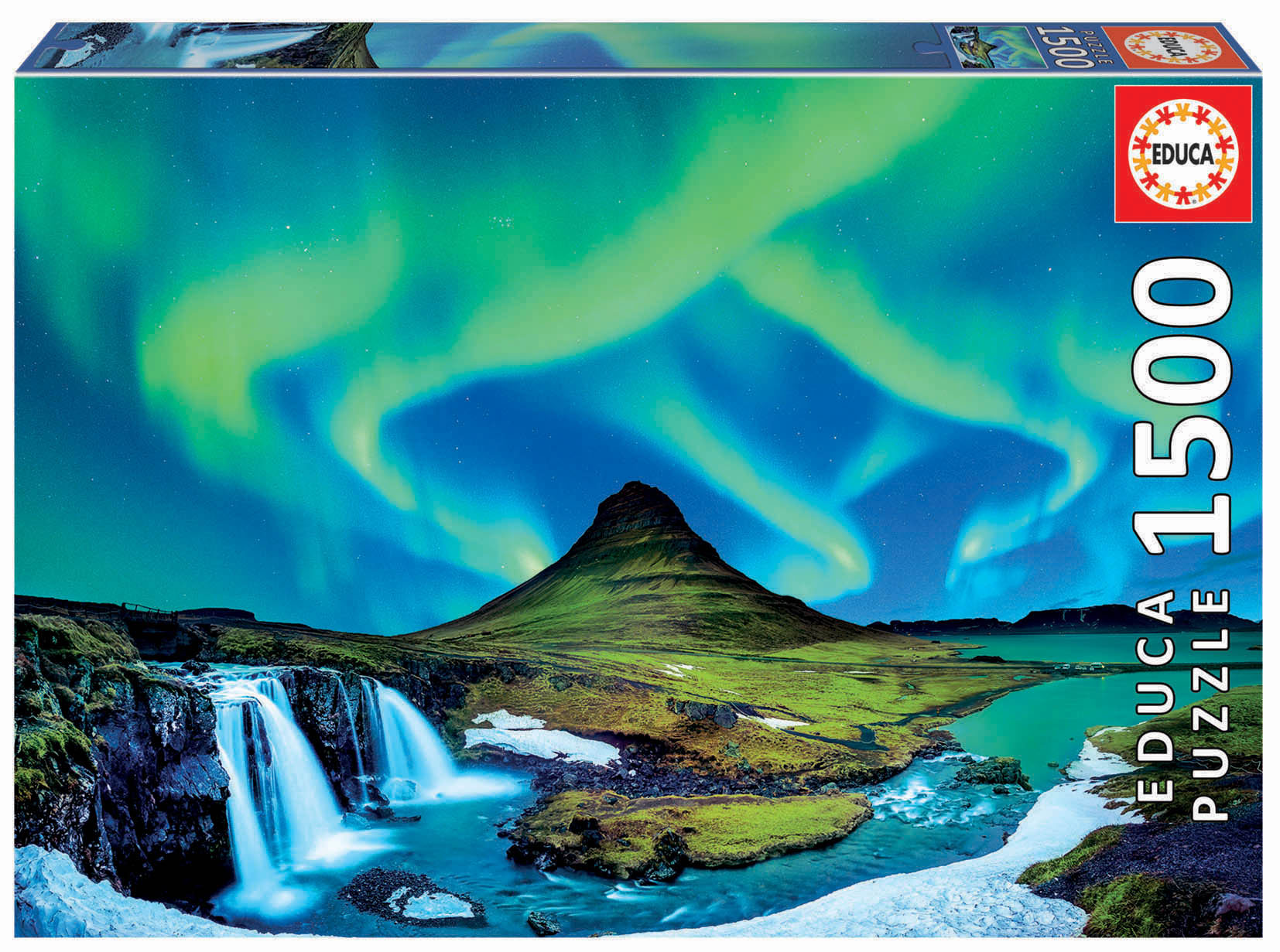 Puzzle, Educa, Aurora Borealis Island, 1500 pieces