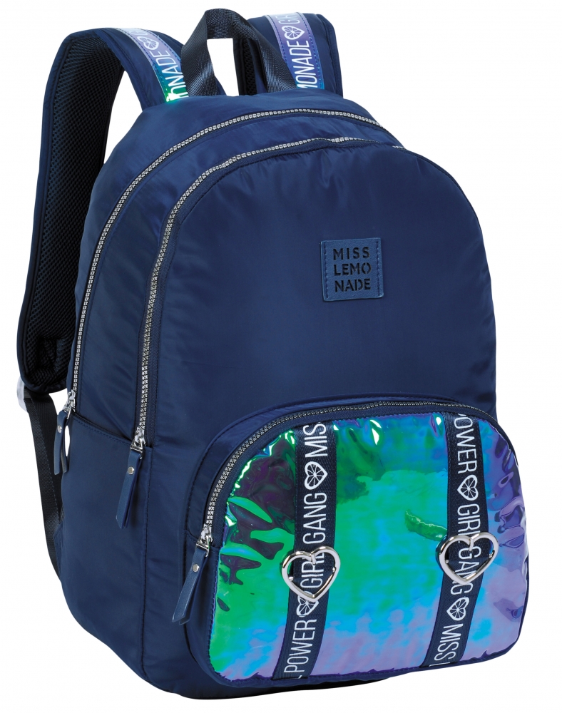 School Backpack, Miss Lemonade, Holo, 45 x 34 x 16 cm, Dark Blue