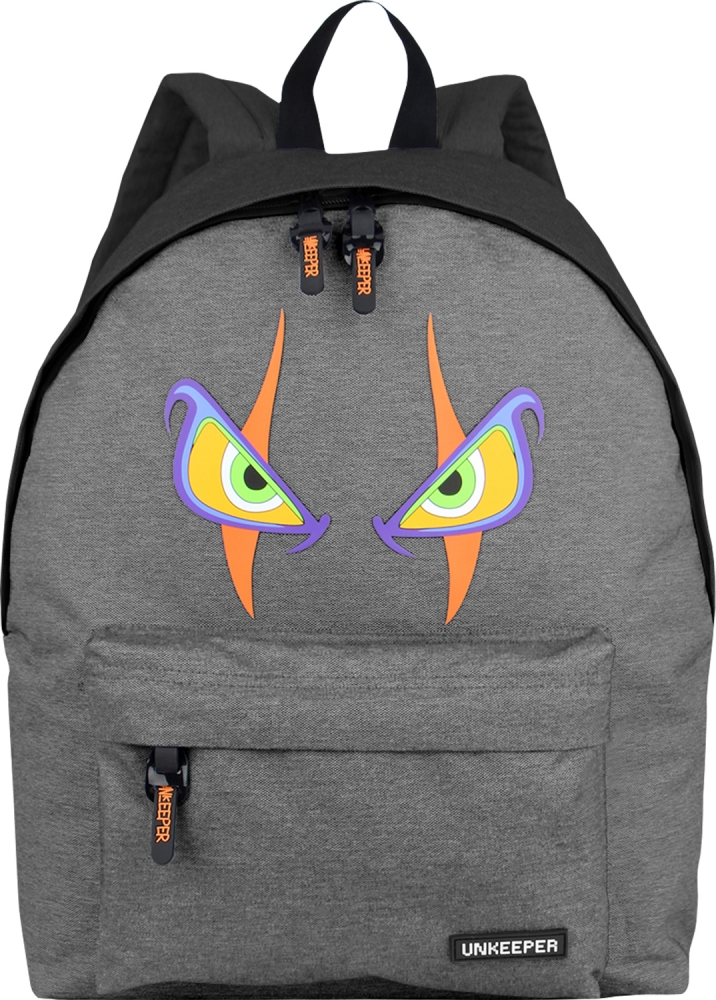 School backpack, Unkeeper, Jinx, 44 x 33 x 14 cm, Grey