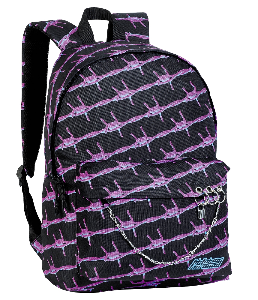 School Backpack, Unkeeper, Tiktoking Around, Black Wire, 44 x 32 x 14 cm